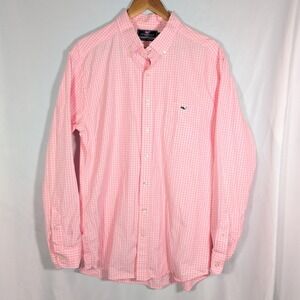 Vineyard Vines Slim Fit Tucker Shirt Long Sleeve Plaid Shirt Mens Size XL